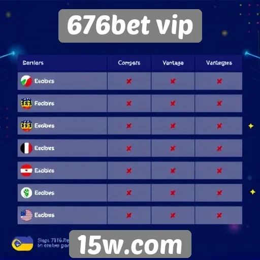 Comparação entre 676bet vip e concorrentes do setor